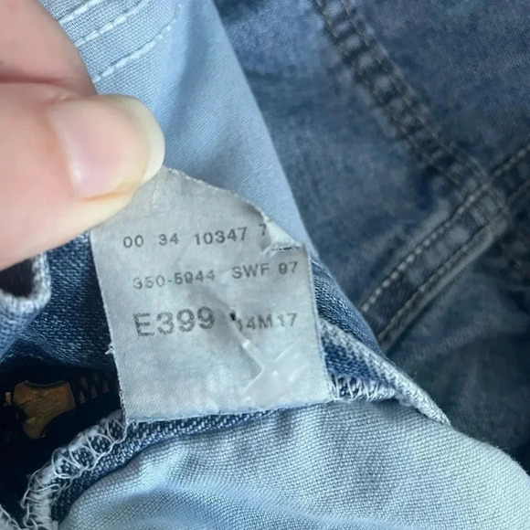 VINTAGE Lee mom jeans 80’s butt No Pocket Elastic High Waist 30x31” 14M EUC 0195 - Picture 9 of 10